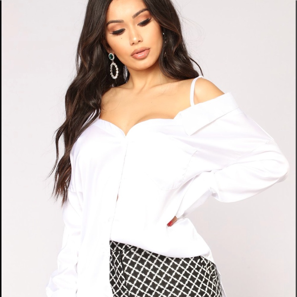 White Satin Top